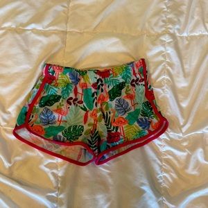 Flamingo pajama shorts